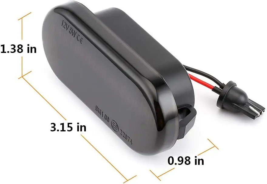 Smoke Dynamic LED Side Marker Turn Signal Light for VW Golf 4 Mk4 Gti R32 Jetta Passat B5 Lupo Polo Sharan Vento Fox Amarok T5