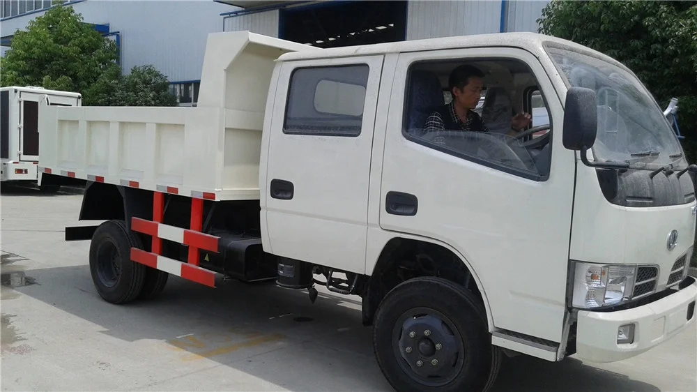 Cheap Crew Cab 3 Ton 4x2 Dongfeng Mini Dump Trucks for Sale