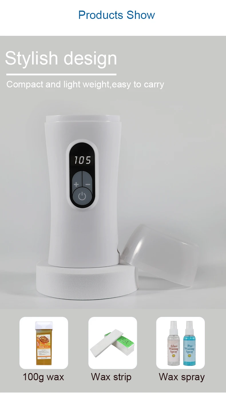 New Smart Touch Hair Removal Cartridge Wax Heater Portable Wax Roller