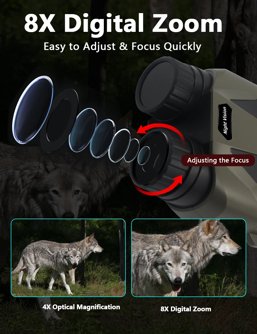 DT79 4K Digital Night Vision Goggles for Outdoor Exploration