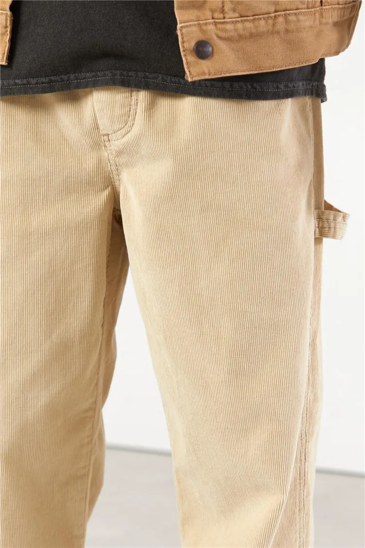 Wholesale Men's Cotton Corduroy Patch Pocket Pant Trousers