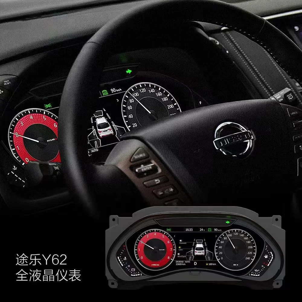 Smart Dashboard For Nissan Patrol Y62 Lcd Virtual Digital Instrument