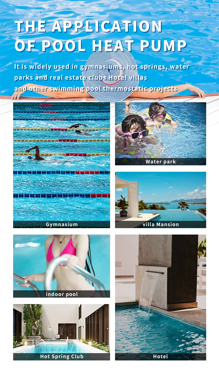 Air Source 380v 50hz Swimming Pool Heat Pump Water Heater And Cooler