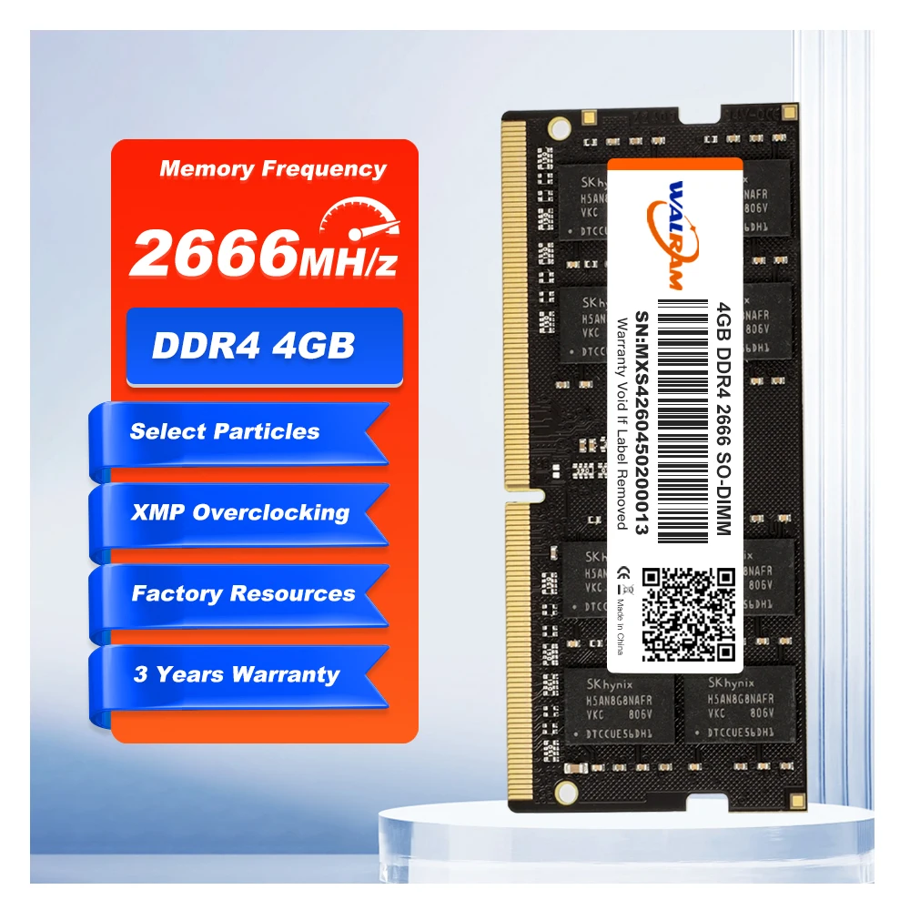 Walram DDR4 Laptop/Desktop Memory Modules (SODIMM/UDIMM)