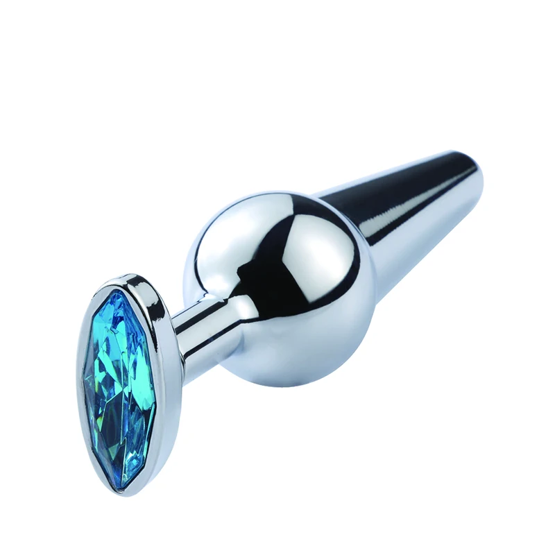 Wholesale Sterling Steel Gem Anal Plug Straight D Oval Design for Enhanced  Sex Stainless Sex Toy