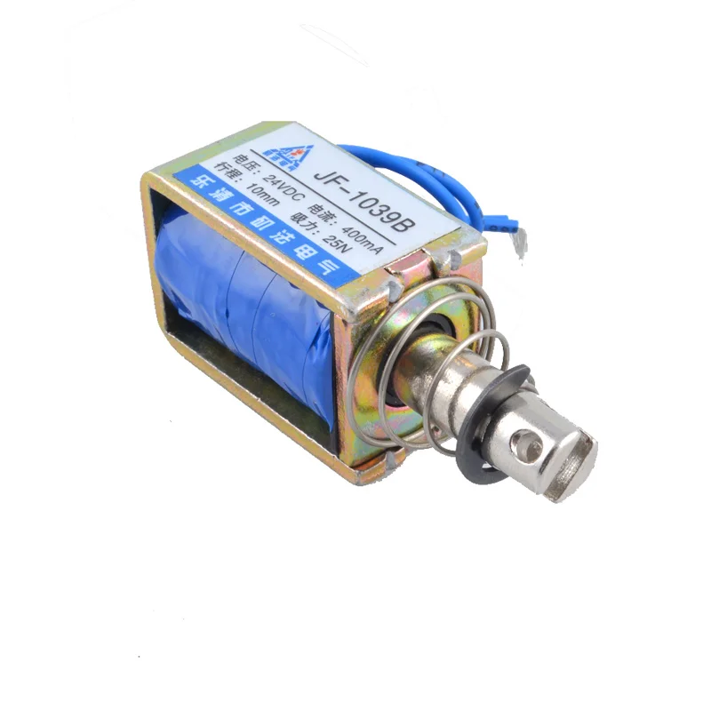 Jf-1039 1039b Dc 12v 25n Stroke 10mm Pull Push Type Linear Solenoid Electromagnet