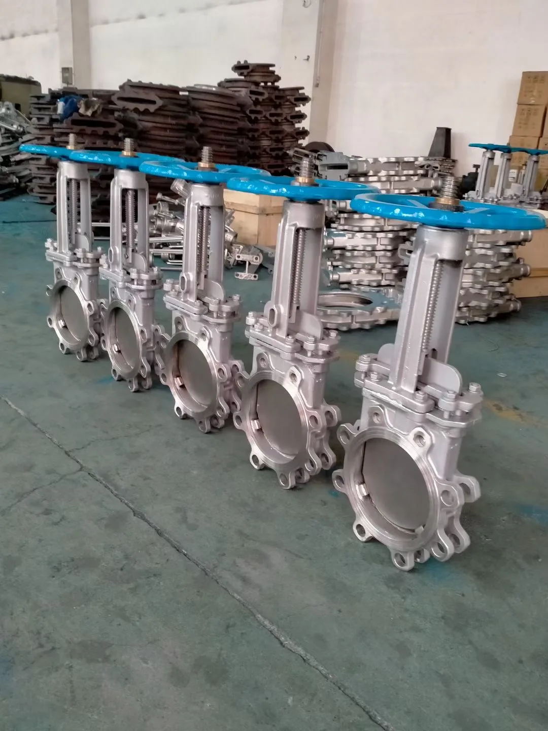 Covna Inch Industry Knife Gate Valve Stainless Steel Wheel Handle Knife Gate Valve Ansi Slurry