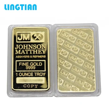 Lingtian Wholesale Business Gift Jm 1oz 24k Solid Gold Bars Bullion ...