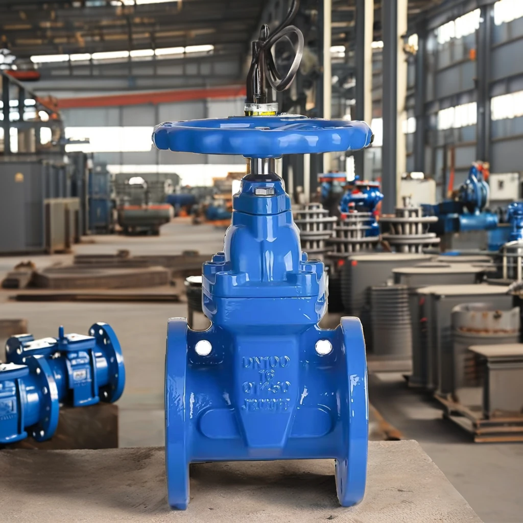 DN25 DN80 DN150 DN250 PN16 Manual Power Ductile Cast Iron Flanged Sluice Gate Valve Water Handwheel Operated General Application factory