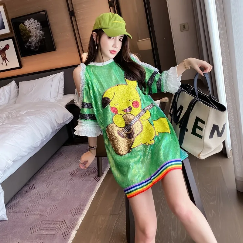bling t shirt dress Custom Candy Girl Sequin Dress