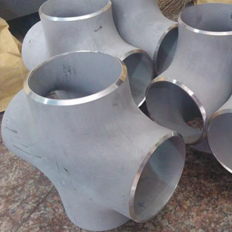 Customized Stainless Steel Ss304 316L 4 Way Pipe Fittings Butt Welding Equal Cross DN20 25 40 65 Eccentricity Cross Tube