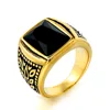 Gold black gem