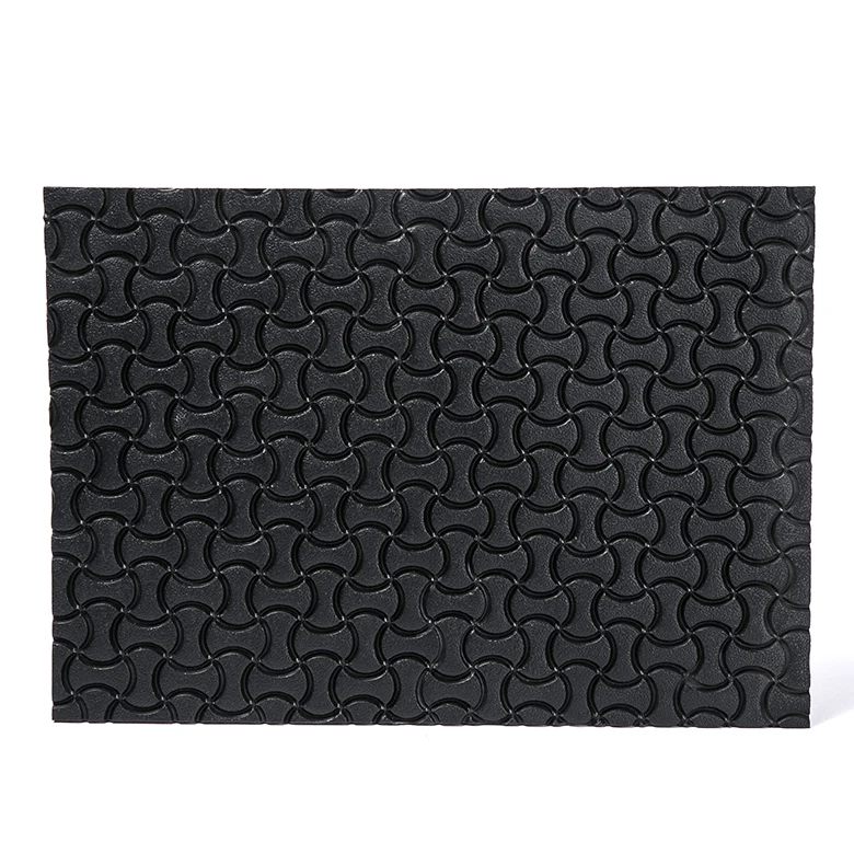 Customized Black Bone  Pattern Anti slip Sole Outsole Shoe Making Rubber Sheet Rubber Sheet Shoe Sole Material