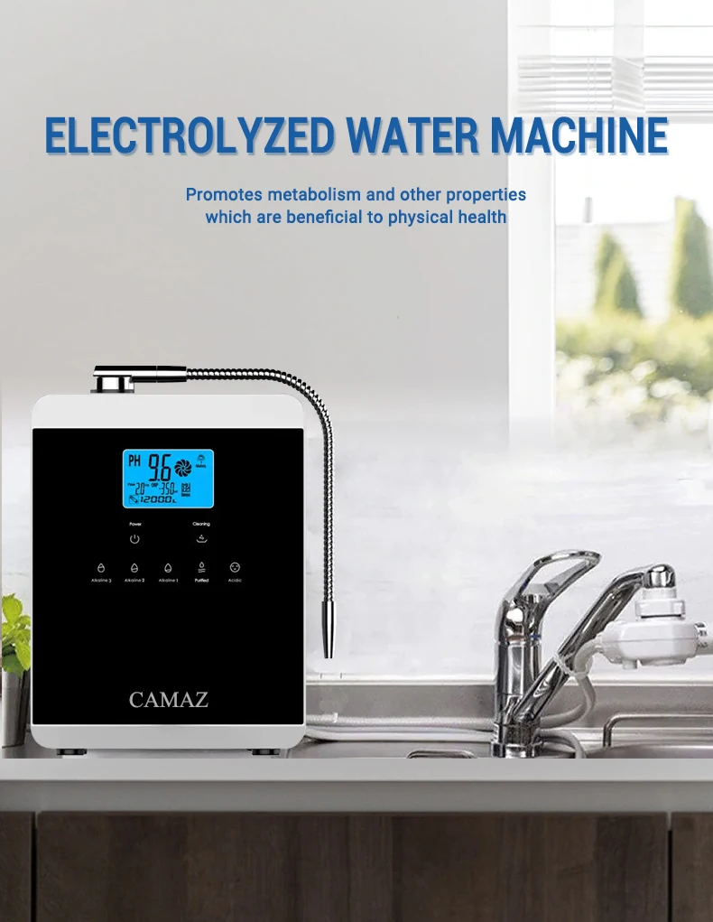 Camaz Smart Japanese Alkaline Ionized Water Purifier Alkaline Acid