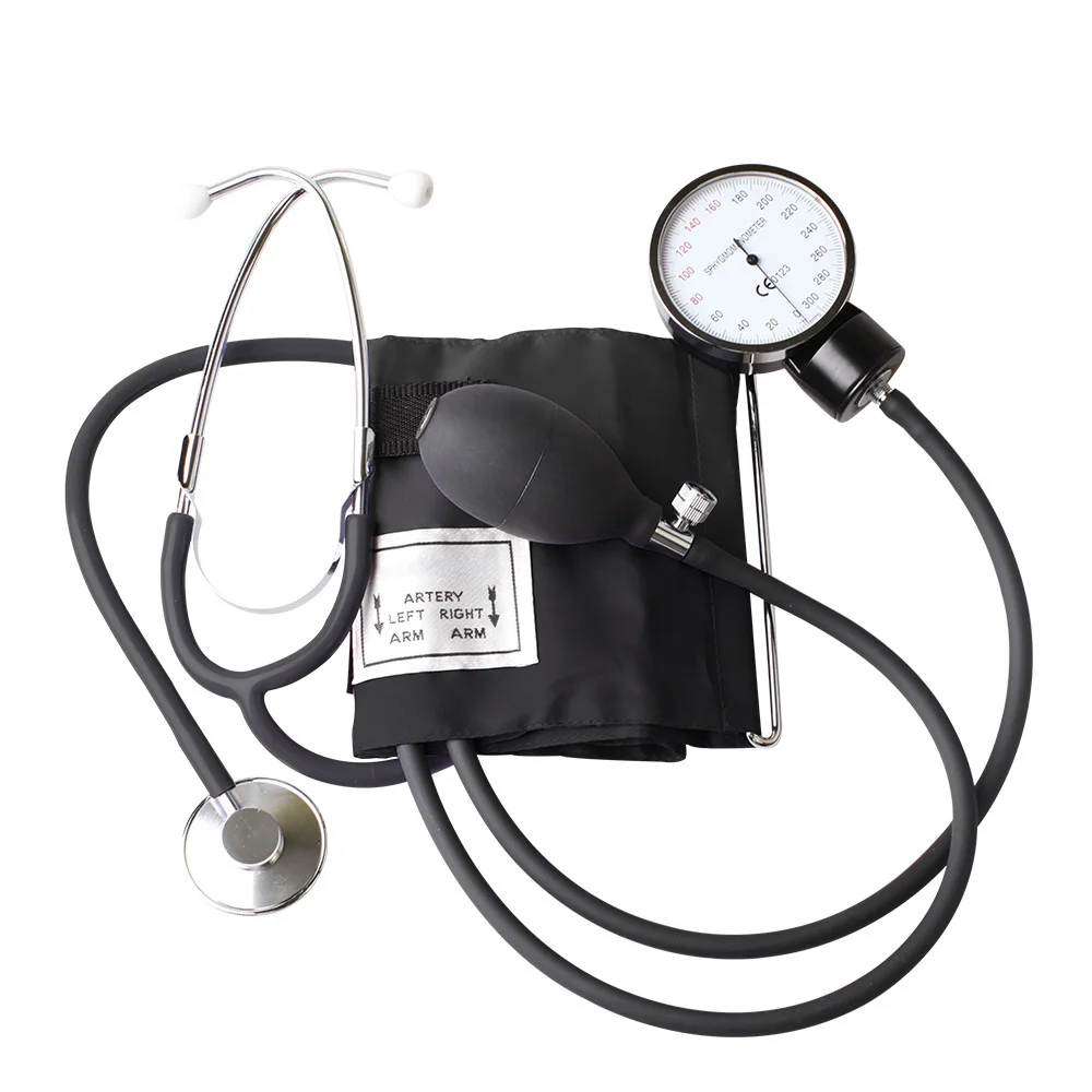 HONSUN HS-50E Upper Arm Manual BP Aneroid Sphygmomanometer Kits With Rappaport Stethoscope