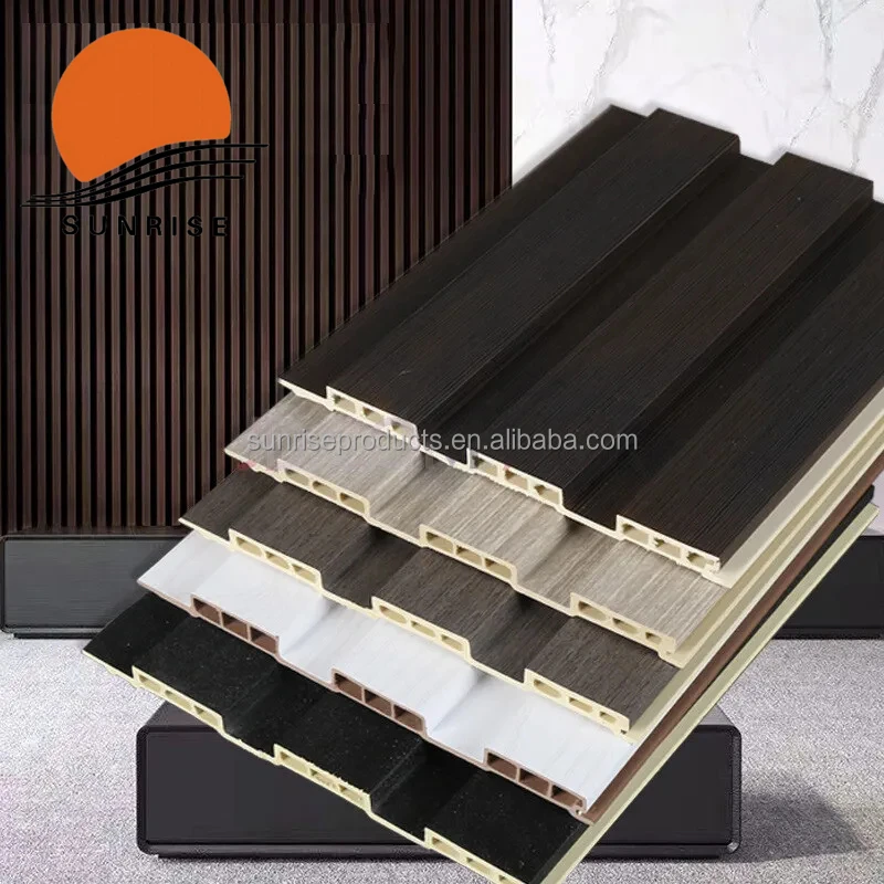 Modern 3D WPC Wall Panel 160*24 Interior Clad Waterproof and Fireproof ...