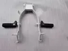 White with foot pegs