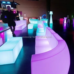LED Light Sofa Set Chair Glowing Luminous Outdoor Led Furniture Living Room Lounge Nightclub Garden Modern Illuminated Sofa