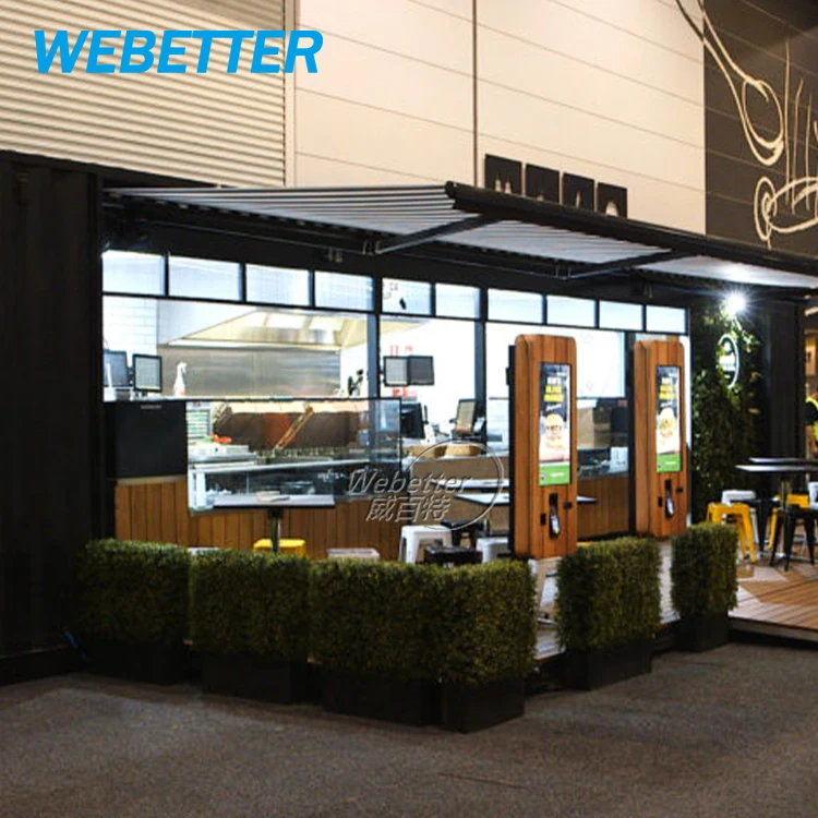 Webetter 20ft Container Restaurants Kitchen Prefabricated Coffee Shop ...