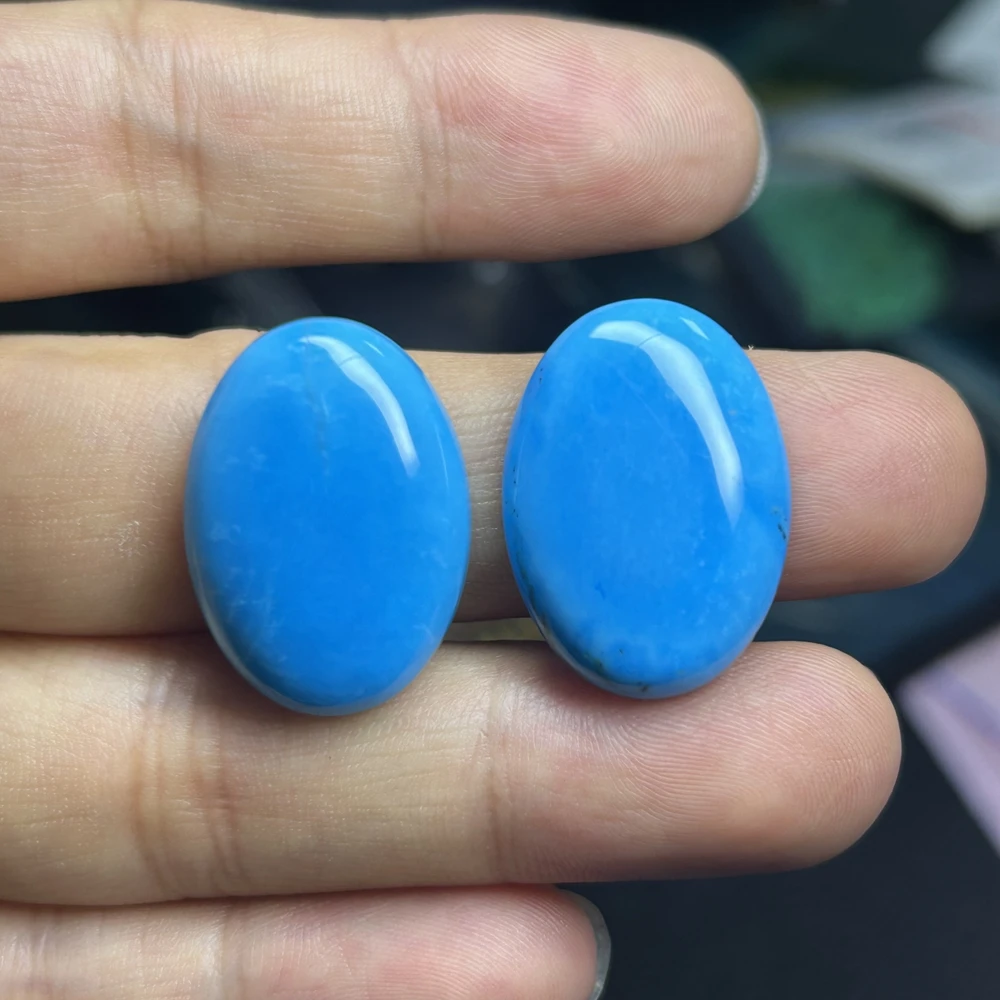 HQ Gems Premium Blue Turquoise Stones for Jewelry