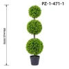 Artificial Triple Cypress Ball Topiary Tree Light Green