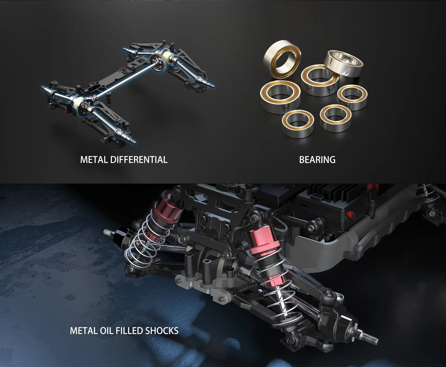 MJXRCカー16207/16208/16209/16210ハイパーゴー1/16ブラシレスRC