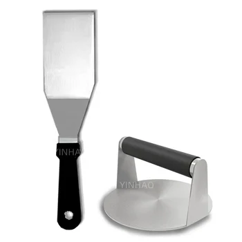 Smash Burger Kit Burger Press Set Including Anti-Scald Handle Stainless Steel Burger Smasher With Grill Spatula