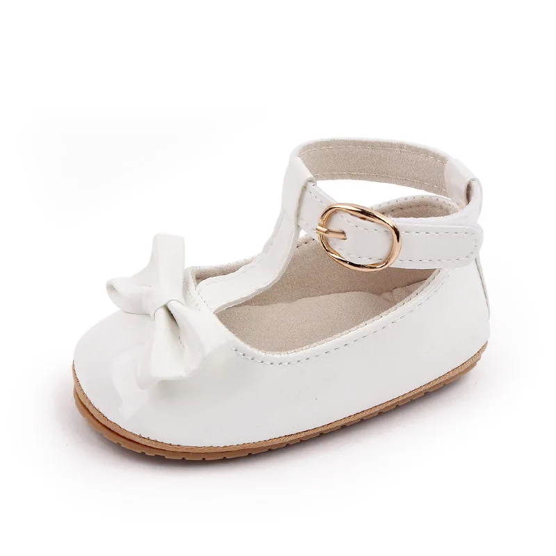2025 Spring Autumn Summer White Princess Baby Infant Toddler Newborn Girl Shoes Party Evening Girl Pu Leather Shoes supplier
