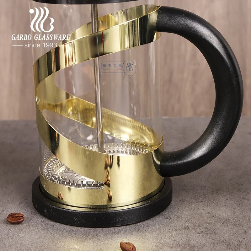 Heat Resistant Borosilicate Glass French Press 350ml