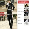 Uniform suit+Peak cap+Epaulettes 2+5 accessories