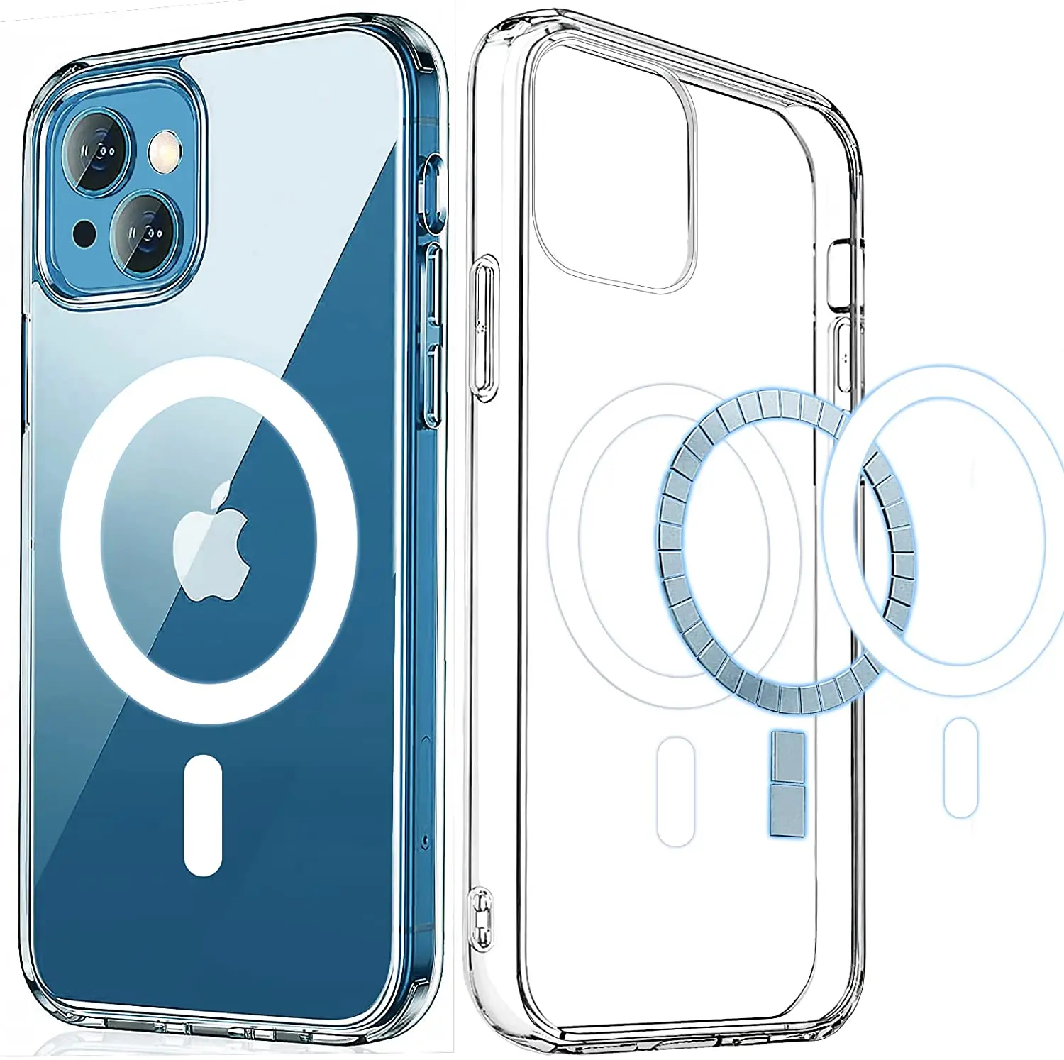 Clear Magnetic Case for iPhone 12 Pro Max with Mag-Safe Charging