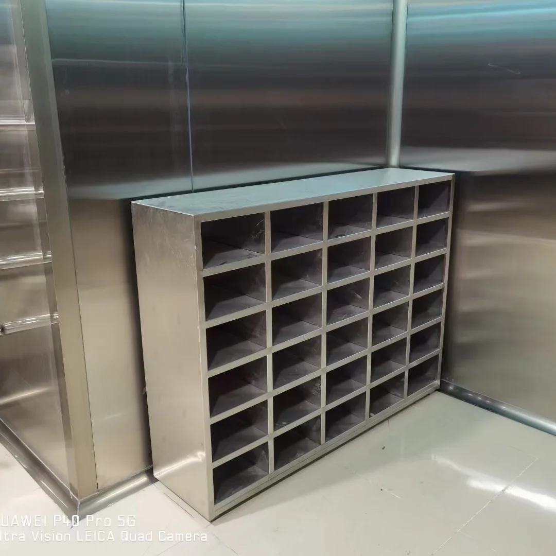 Durable stainless steel locker rooms for factory workers and sanitation controlled areas