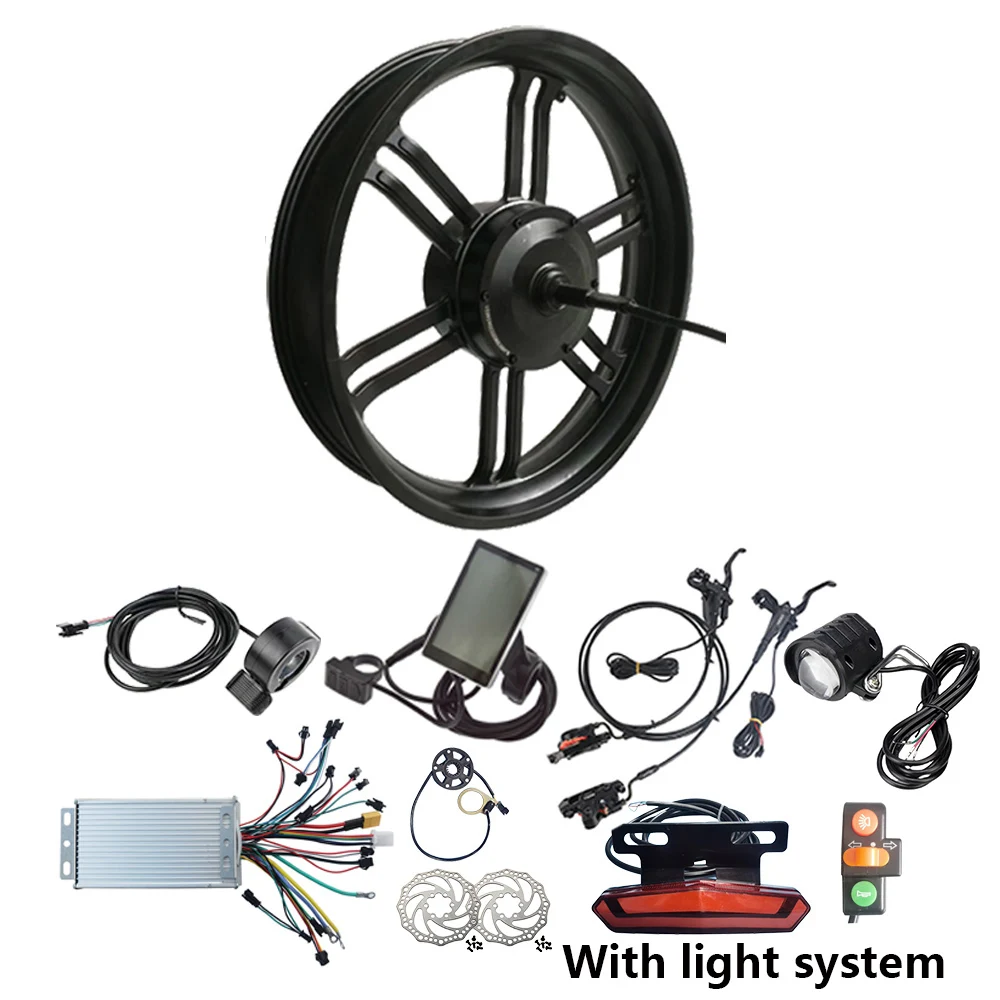 20x4.0 Inch Geared 48V 750W Electric Bicycle Rear Hub Motor