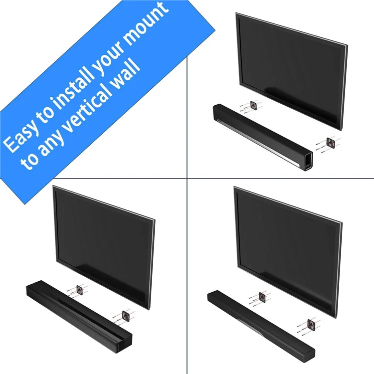 Wall Mount Bracket for Klipsch RP-140SA R-41SA RP-500SA Sony SA-Z9R  HT-Z9F HT-S350 HT-S100F HT-S200F Sound Bar Speaker