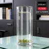 Style haut-300 ml-sans couvercle-transparent-base standard-double paroi
