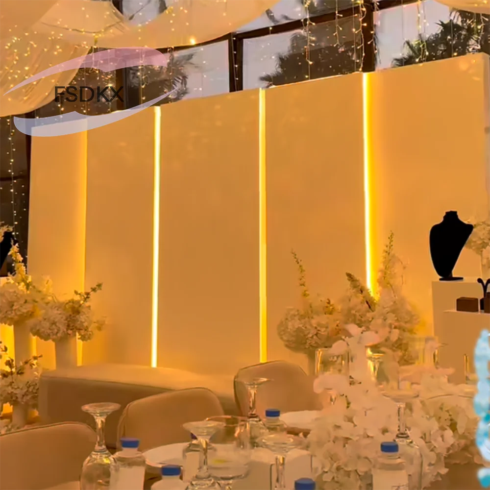 Cheaper White Simple Pvc Panel Cardboard Wedding Backdrop Back Drop Boards for Sales