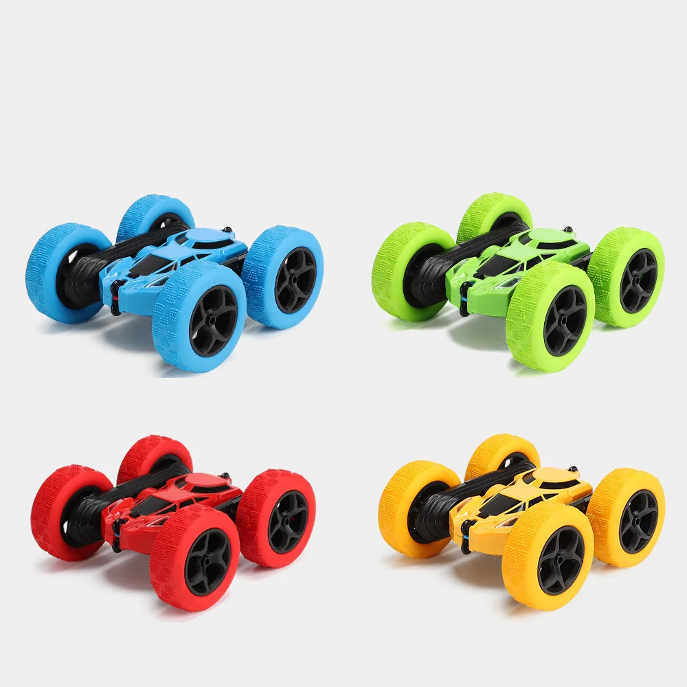 Threeking Rc Stunt Cars Remote Control Car With Lights Double-sided ...