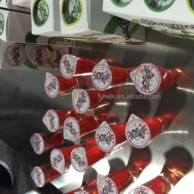 Full Automatic Plastic Shot Glass Cup Filling Sealing Machine