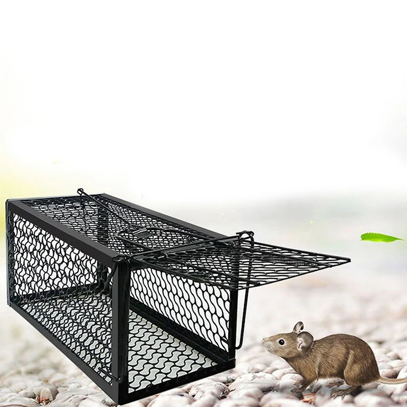 Smart Self-locking Mousetrap Safe Firm Transparent Household Mouse Catcher  Plastic Reusable Humane Indoor Outdoor Rat Trap