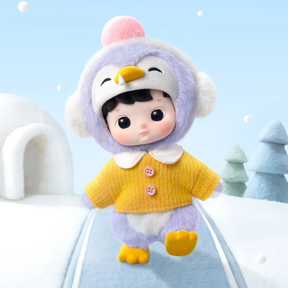 Popmart Original HACIPUPU Penguin 1/8 Action Figure Hacipupu