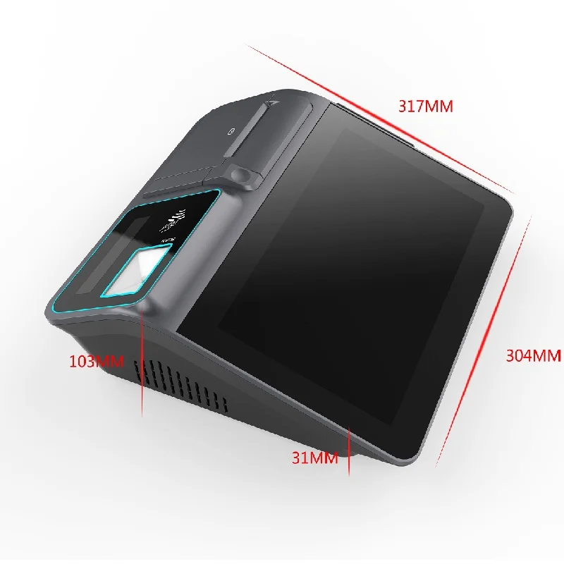 11 дюймовый портативный сенсорный экран Android tablet POS system с принтером