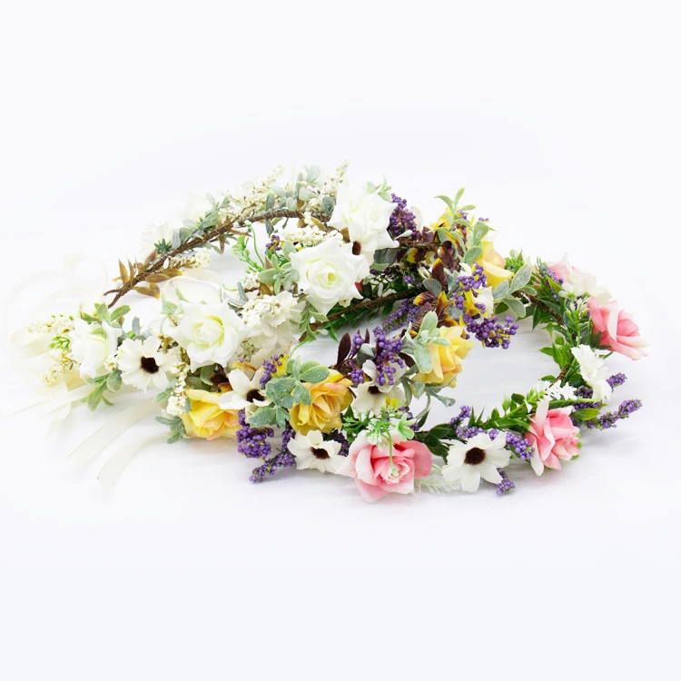 Babys Breath Hair Piece Wedding Hair Vine Flower Headband Bridal Branch Wreath Crown Bridal Flower Vine Hair Accessories Buy Christmas Wedding Floral Crown Boho Bridal Wreath Babies Breath Hair Crown Flower