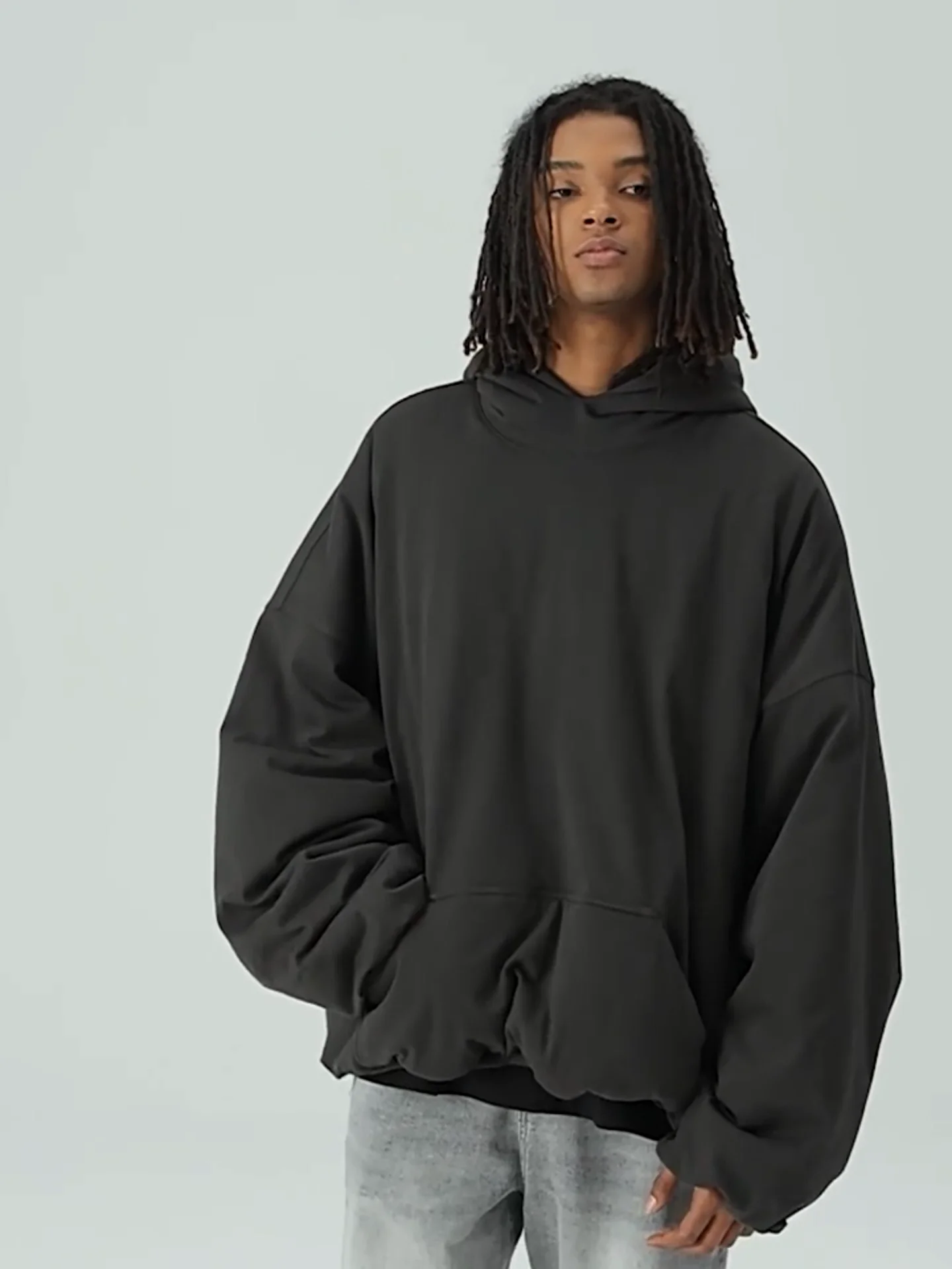 Layered Style Pullover Hoodie HGX0029