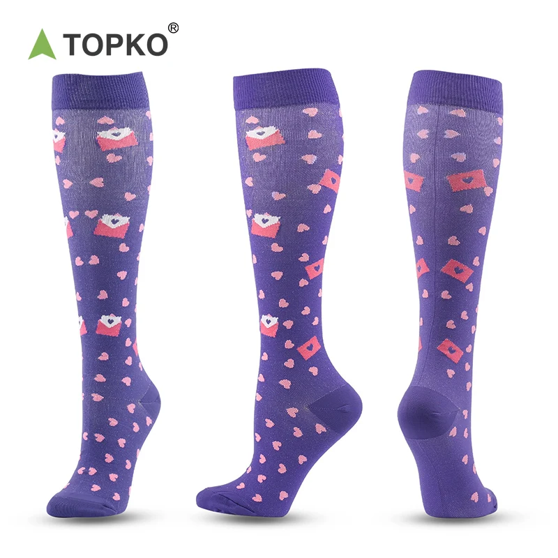 TOPKO, оптовая продажа, высококачественные нейлоновые мужские и женские Спортивные Компрессионные носки