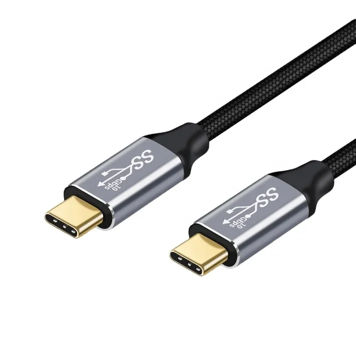 Позолоченные USB 3.1 Gen2 C кабели с 16-контактным чипом E-Marker поддержка PD 100 Вт 10 Гбит/с 4K