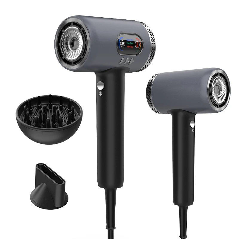 ZEXI 2024 Hot Seller Professional Powerful Power Cord High-speed Portable Negative Ion Auto Cleaning Hair Dryer