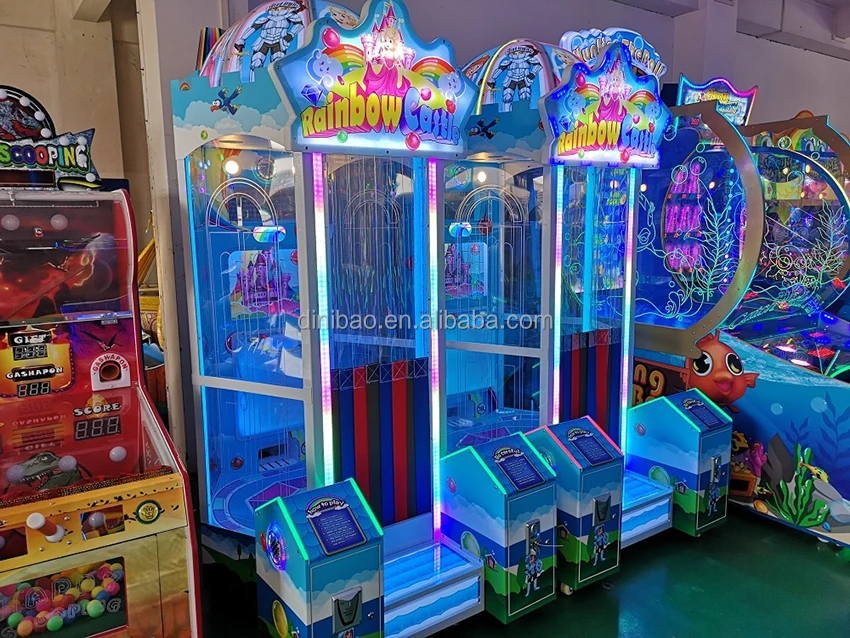 2025 New Design Arcade Coin Operated Redemption Machine Ticket Vending Machine Rainbow Castle for Sale