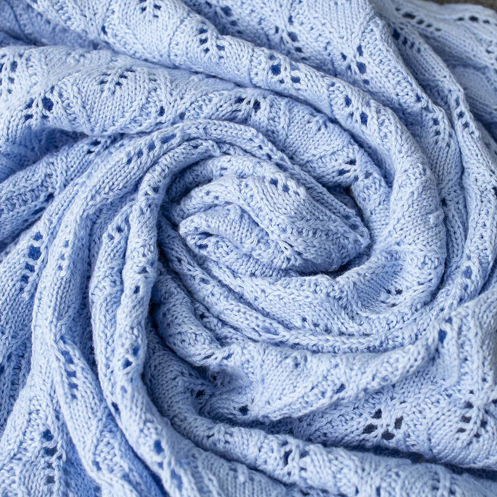 Wholesale Soft 100 Pure Organic Cotton Crochet Cellular Cable