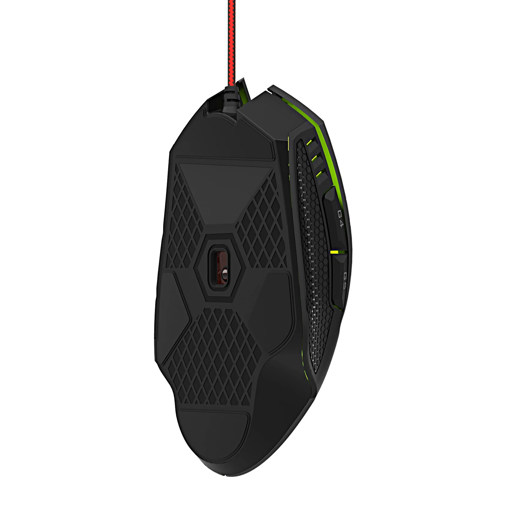 Torich Ergonomic Wired Mouse 7 Button Optical Mice 4 Adjustable DPI Levels 7 Colors RGB LED Breathing Light Fit for Notebook PC