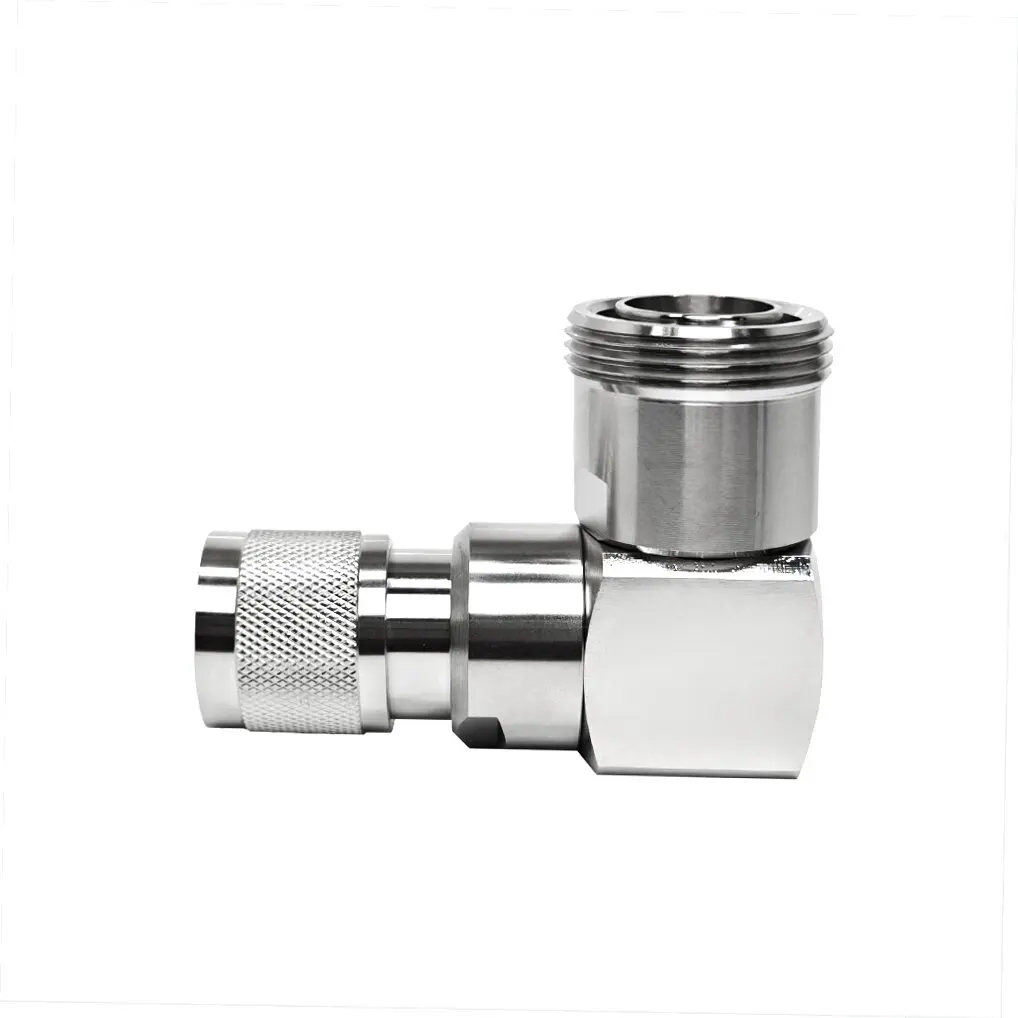50 Ohm HN Male Pin Right Angle 90 Degree to DIN L29 Female Jack Elbow RF Adapter